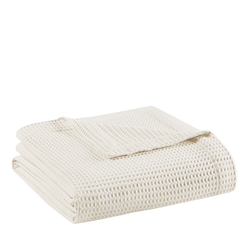 Beautyrest Waffle Weave Blanket, Twin In Neutral