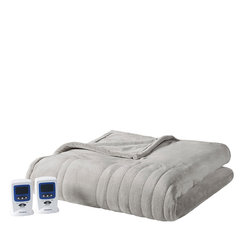 Beautyrest Microplush Heated Blanket With Wi-fi Technology, Queen In Gray