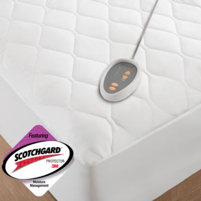 Heated Microfiber Mattress Pad with 3M Scotchgard, Full
