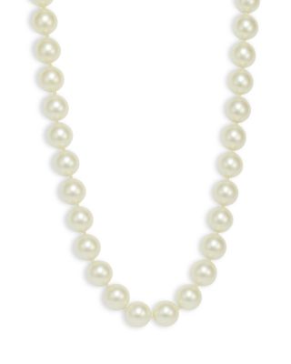 Imitation Pearl Collar Toggle Necklace, 18&amp;quot;