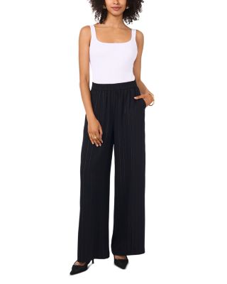 Metallic Pinstriped Pants