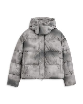 Stampd - Ice Print Cropped Puffer Jacket