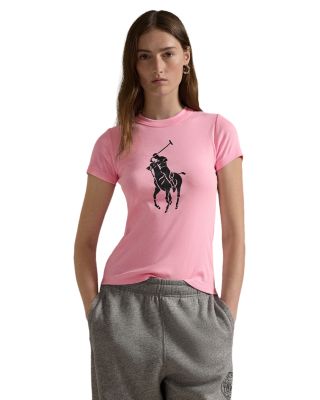 トップス y2k Polo Ralph Lauren Big Pony Pink xl Ralph Lauren Slim Fit Big Pony Tee | Bloomingdale's Women