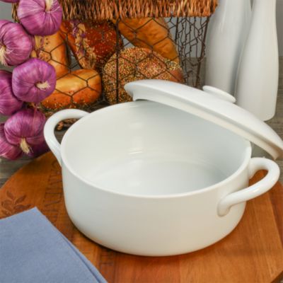 Taos Round 72 oz. Covered Casserole Dish with Handles