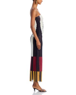 Daphne Striped Tube Dress