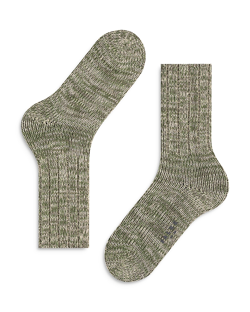 Falke Brooklyn Cotton Blend Boot Socks In Thyme