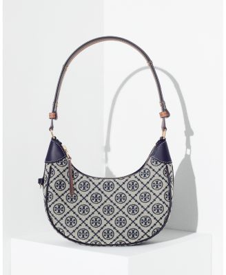 T Monogram Crescent Bag