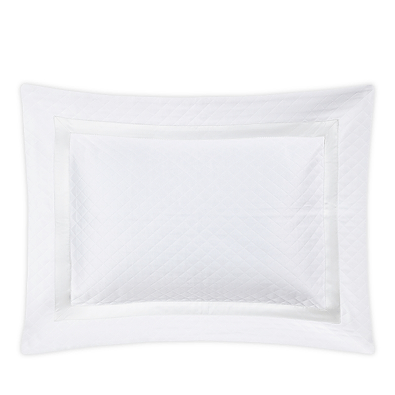 Matouk Lowell Diamond Matelasse Boudoir Sham In Bone