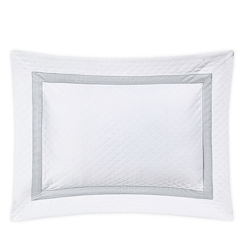 Matouk Lowell Diamond Matelasse Boudoir Sham In Dove