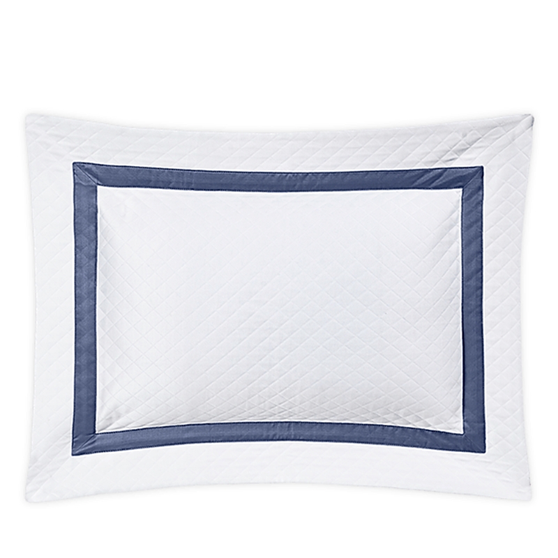 Matouk Lowell Diamond Matelasse Boudoir Sham In Steel Blue
