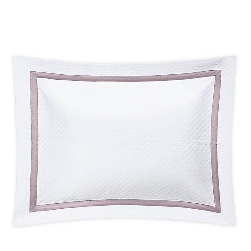 Matouk Lowell Diamond Matelasse Standard Sham In Deep Lilac