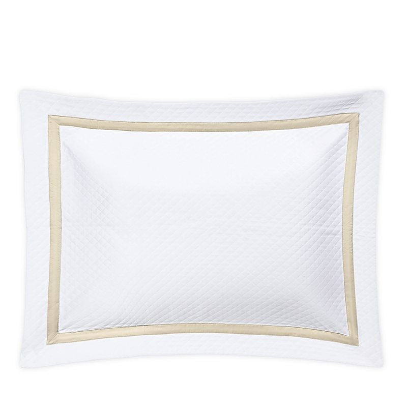 Matouk Lowell Diamond Matelasse Standard Sham In Dune
