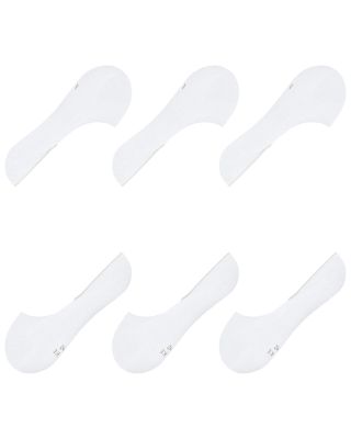 Step Cotton Blend Solid Medium Cut No Show Socks, Pack of 3