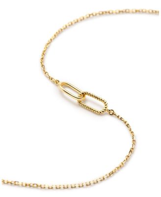  Gold Bracelet - Gold Twisted Link Bracelet