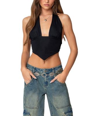Edikted - Open Back Triangle Halter Top