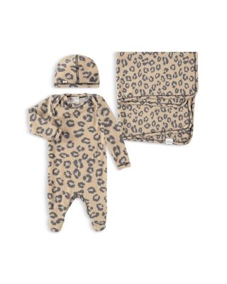 PAIGELAUREN - Unisex Welcome Home Animal Print 3 Piece Gift Set - Baby