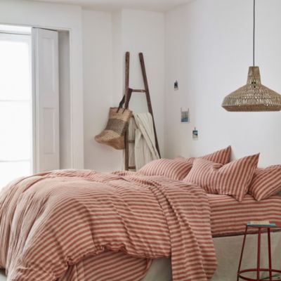 Pembroke Stripe Linen Blend Duvet Cover, King