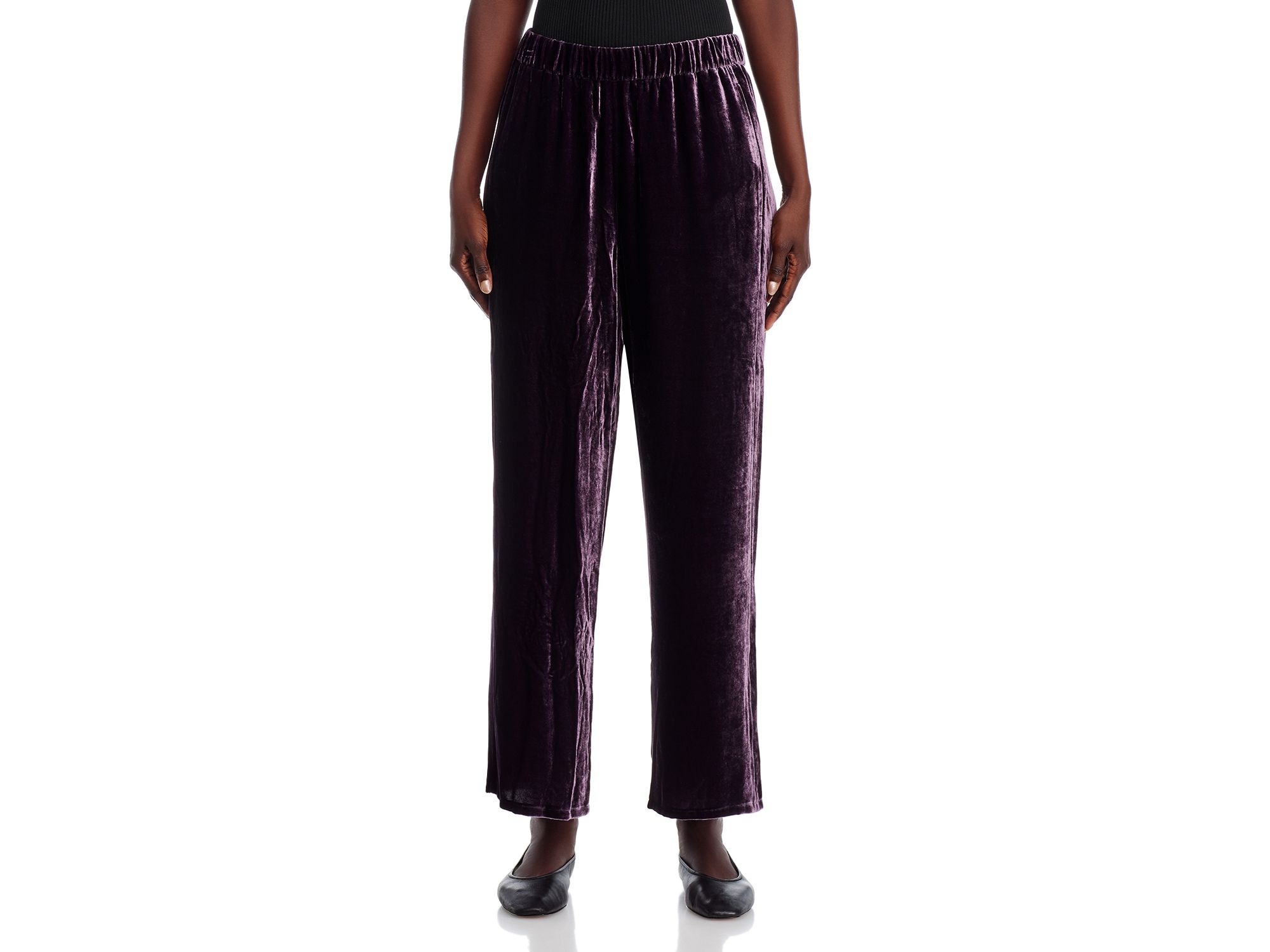 Crushed Velvet Wide Leg Pants — Image 7