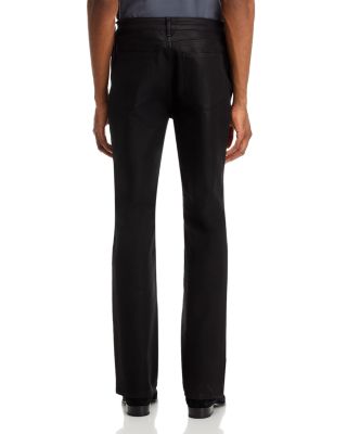 Clint Slim Bootcut Jeans in Coated Noir