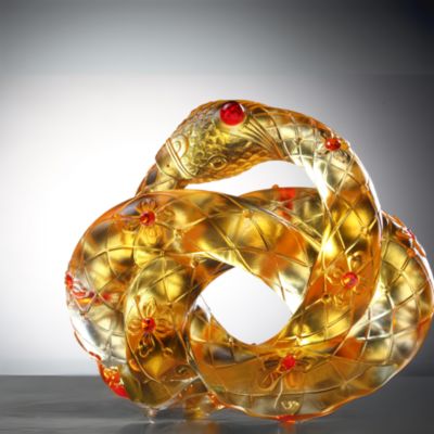 Shifting Winds of Fate Crystal 2025 Snake Figure