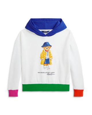 Ralph Lauren - Girls' Polo Bear Fleece Hoodie - Big Kid