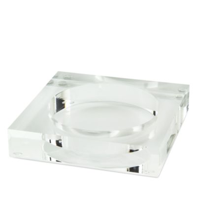 Clear Lucite Wine Bottle Coaster
