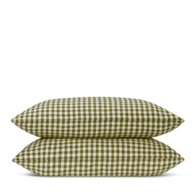 Gingham Linen Blend Pillowcase Pair