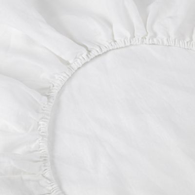 Linen Blend Fitted Sheet