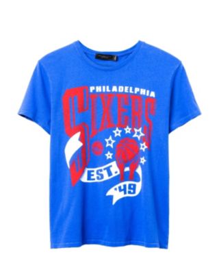  Women's NBA Philadelphia 76ers Banner Vintage Tee