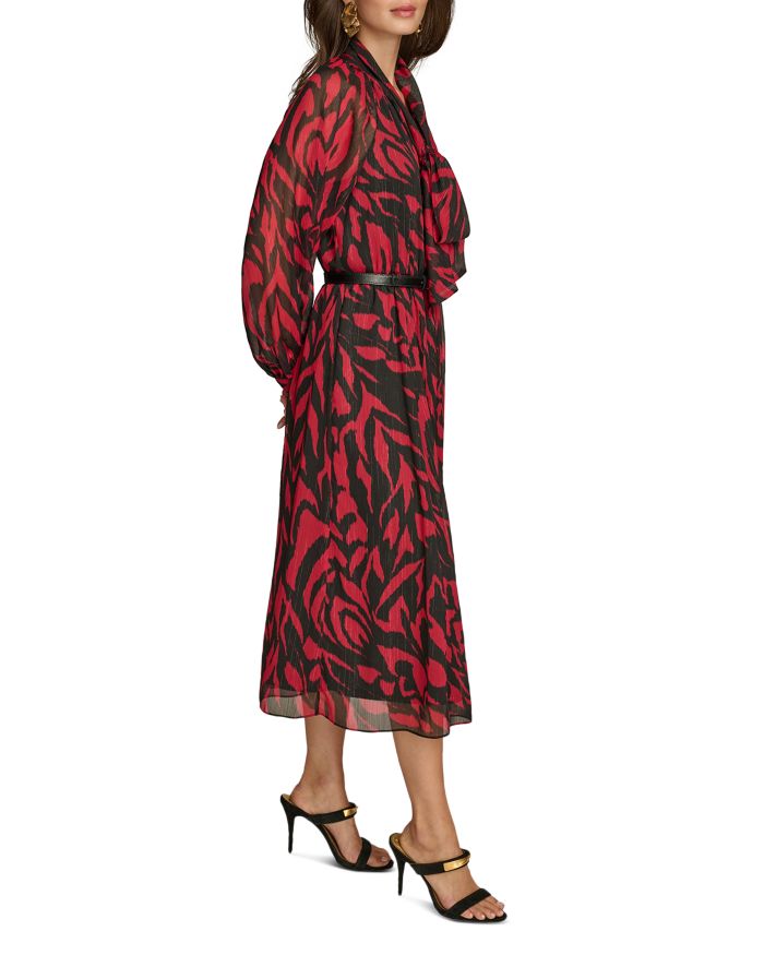 Printed Chiffon A Line Dress