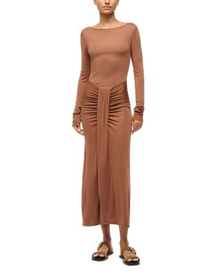 STAUD - Gres Waterfall Ruffle Dress