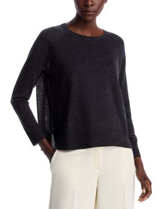 EILEEN FISHER Womens Beige Short Sleeve Crew Neck Sweater main image 1