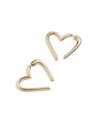 Emory Pav&eacute; Heart Front to Back Earrings