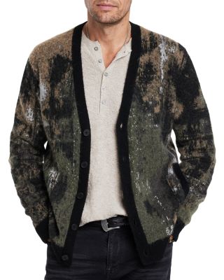 John Varvatos - Dio Regular Fit Jacquard Cardigan Sweater