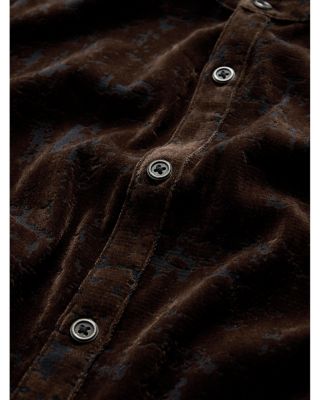 Valencia Regular Fit Velour Burnout Shirt