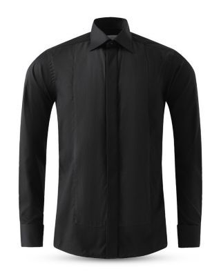 Contemporary Fit Pliss&eacute; Bib Formal Shirt