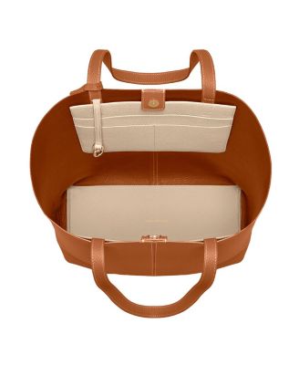 Tall Leather Soft Tote Bag