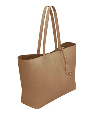 Large Leather Snap Soft Tote