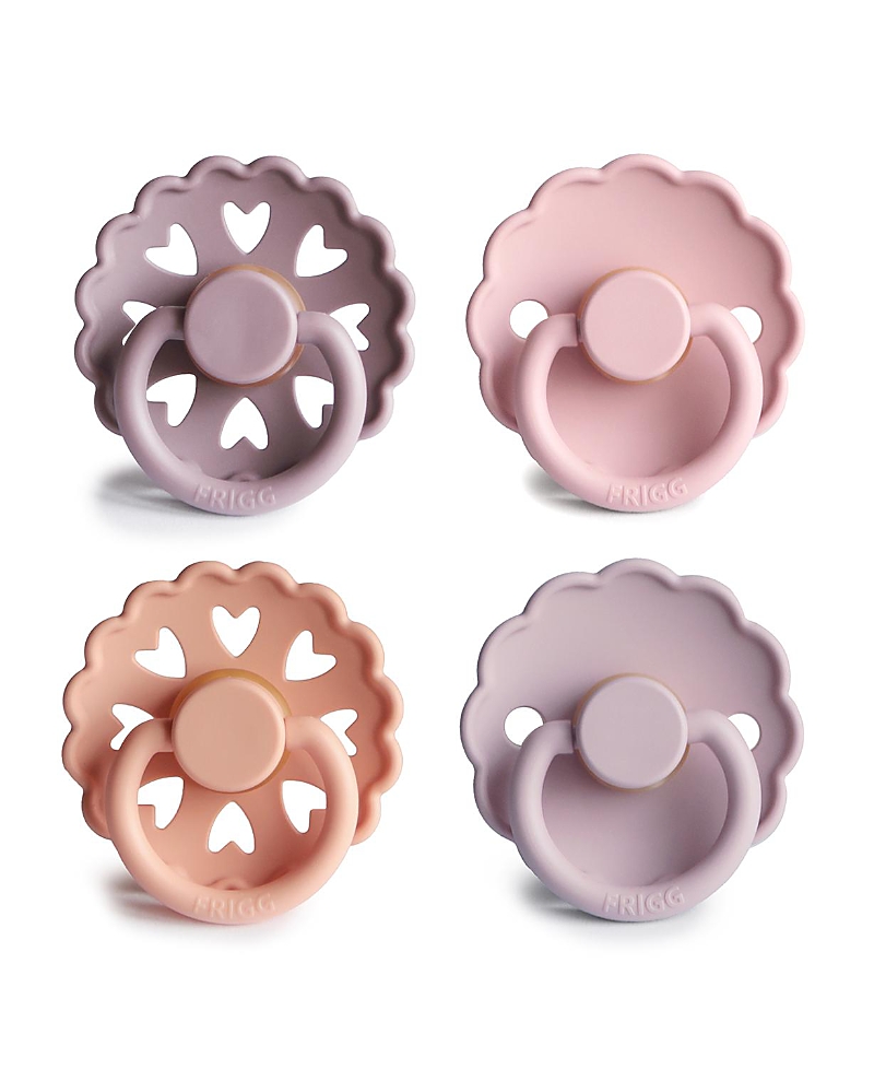 Mushie Frigg 4-Pack Sunset Bliss Rubber Pacifiers