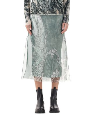 Jason Wu Collection - Printed Silk Organza Skirt