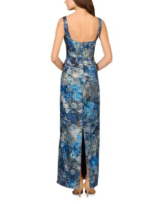 Printed Jacquard Gown 