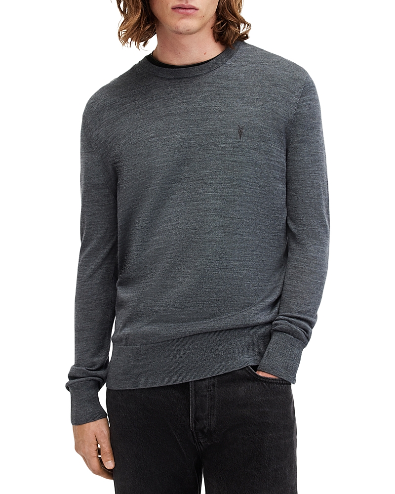 Allsaints Mode Merino Wool Crewneck Sweater In Smith Blue