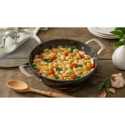Essential Nonstick Ceramic 3.5 Qt. Shallow Braiser with Glass Lid