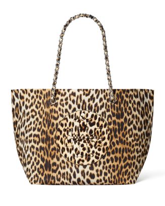 【特価！関税込】Tory Burch Ella Leopard-print Canvas Tote Tory Burch Ella Animal Print Tote Bag | Bloomingdale's