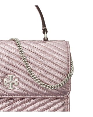 Kira Metallic Quilted Leather Chain Wallet