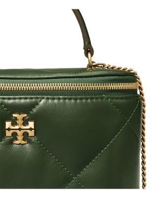 Kira Diamond Quilted Leather Vanity Bag