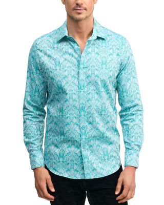 Robert Graham - Highland 6 Cotton Stretch Yarn Dyed Jacquard Classic Fit Button Down Shirt