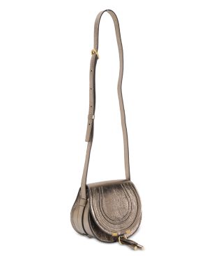 Marcie Small Leather Saddle Bag