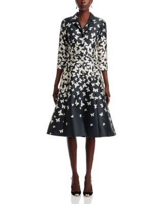 Butterfly Button Front Dress