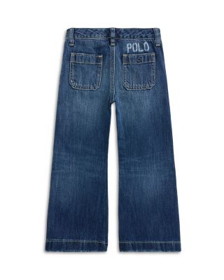 Girls' Logo Wide Leg Jeans - Little Kid